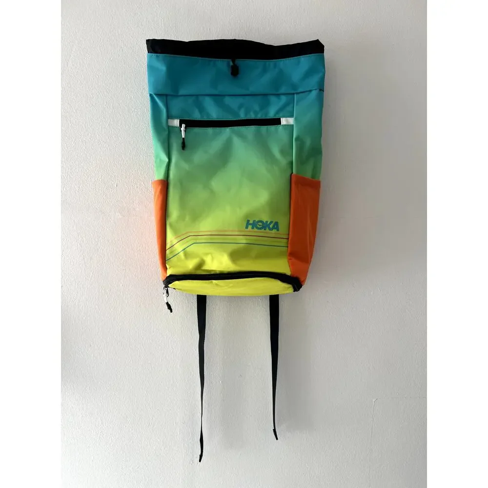 NEW Hoka One One Ocean Mist Gradient Field Backpack Shoe Bag Lightweight Storage